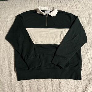 Old Navy Men's Black and White Crewneck Sweater